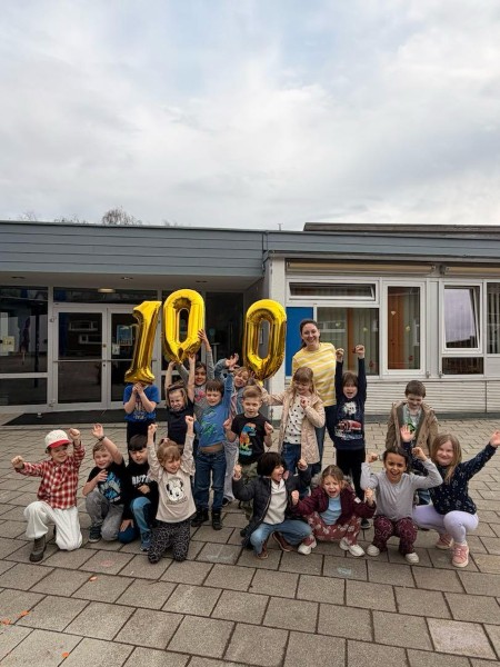 100. Schultag der ersten Klasse